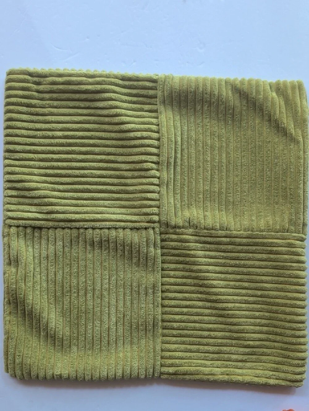 Set of 3 Velvet Accent Pillow Covers - Rust, Orange, Lime Green